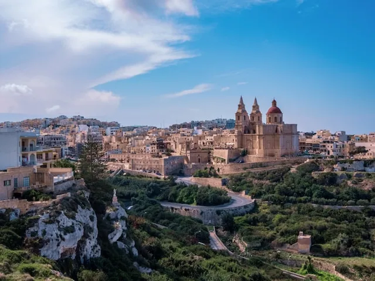 Mellieha, Malta seen from above