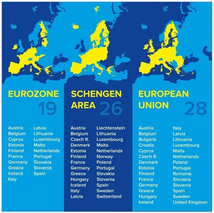 Seguro Schengen mapa países