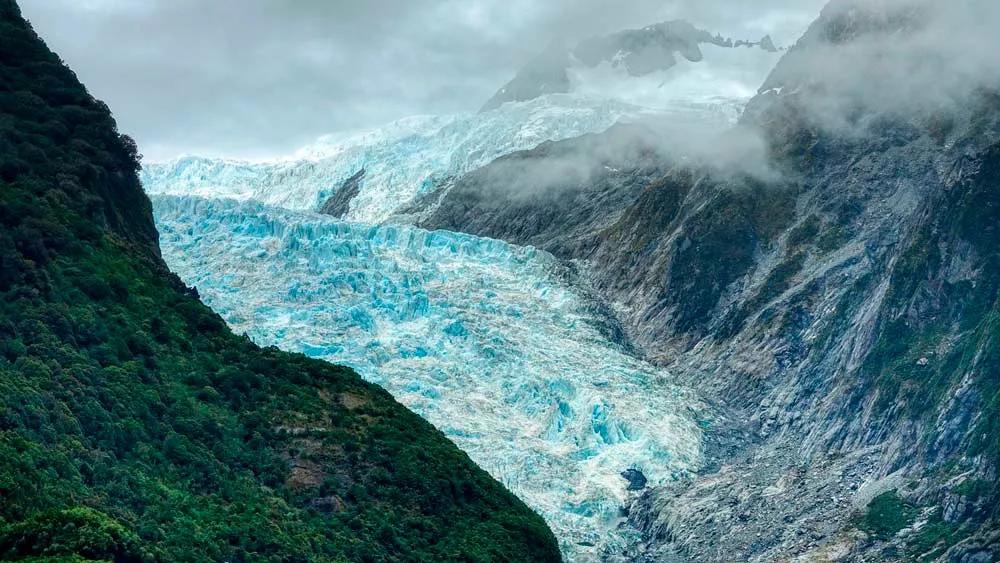 glaciares en la Isla Sur