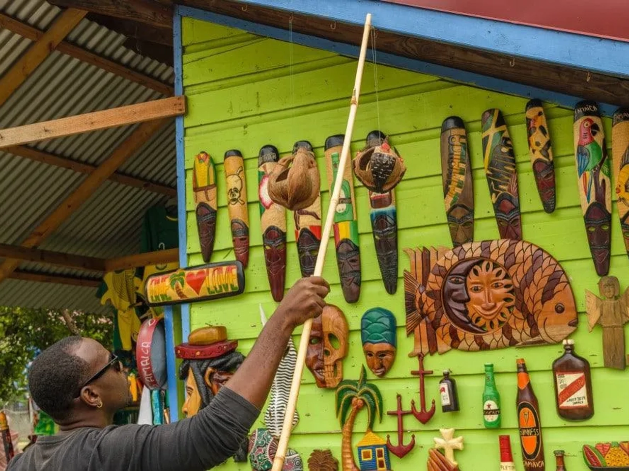 chicken jerk en Boston Beach, Jamaica