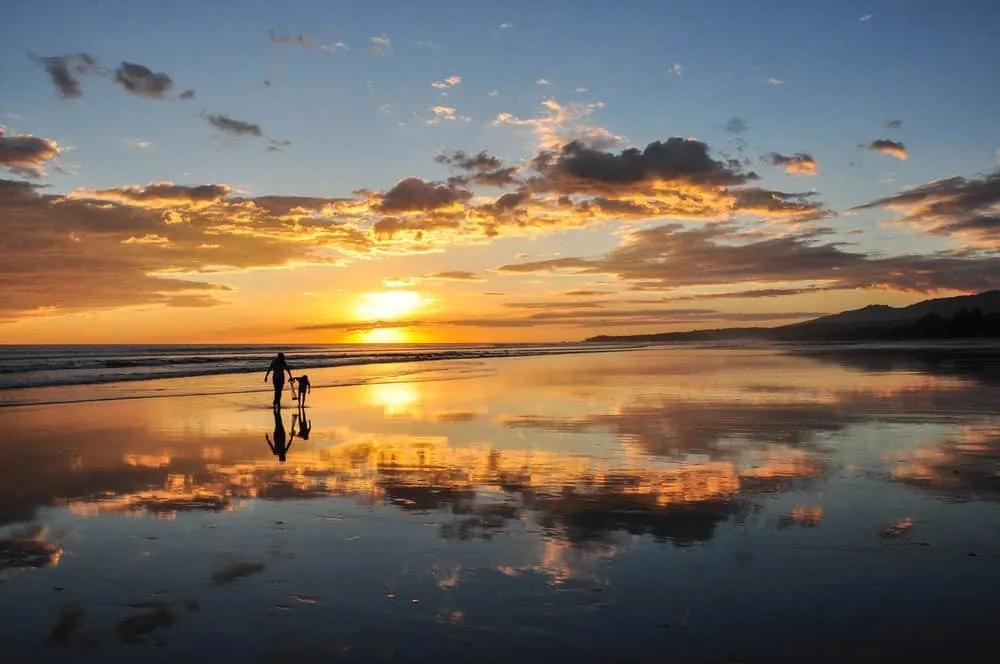 espejo de El Cuco en el Salvador
