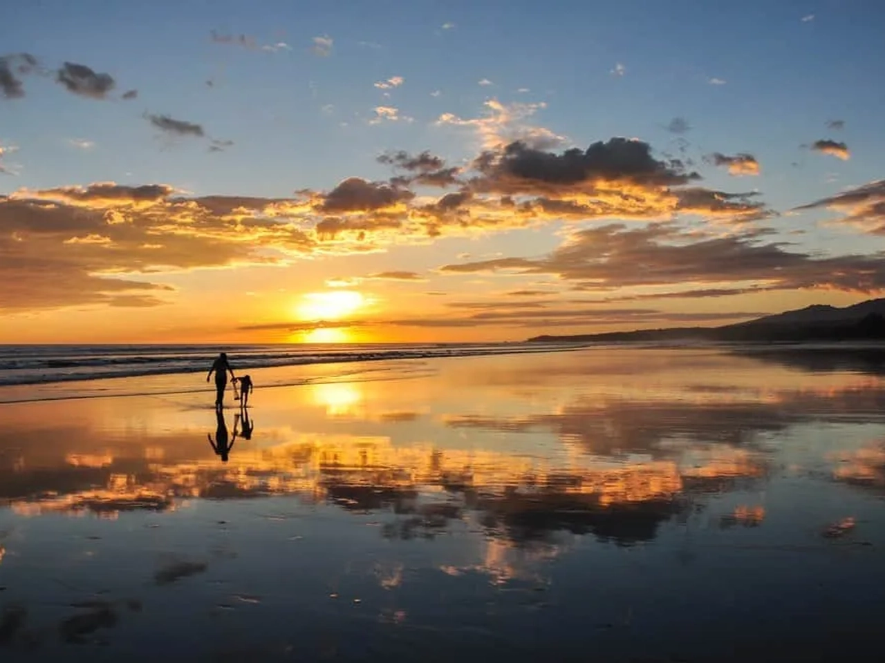 espejo de El Cuco en el Salvador