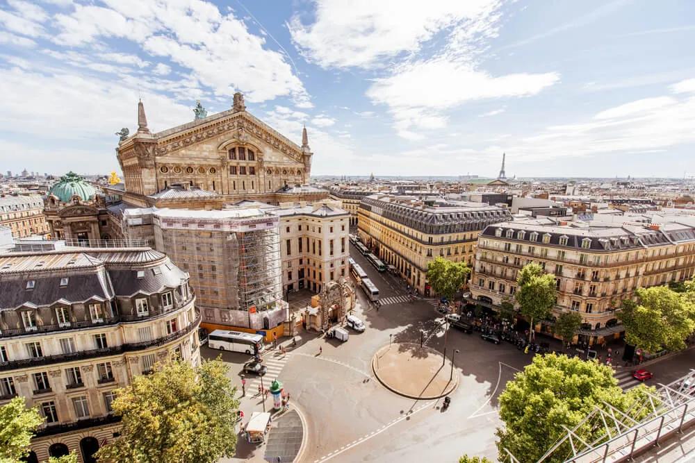 vistas de paris desde a galeria lafayette