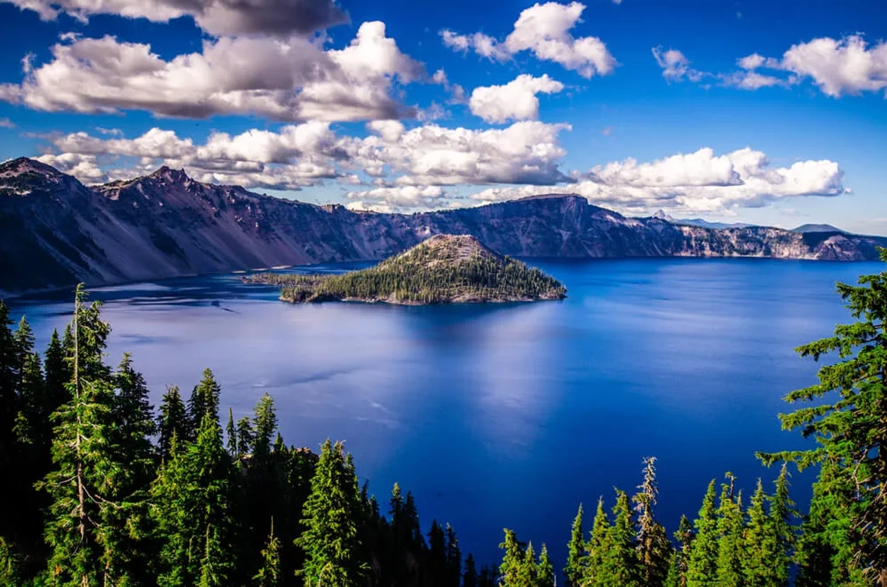 parque nacional do lago crater em oregon