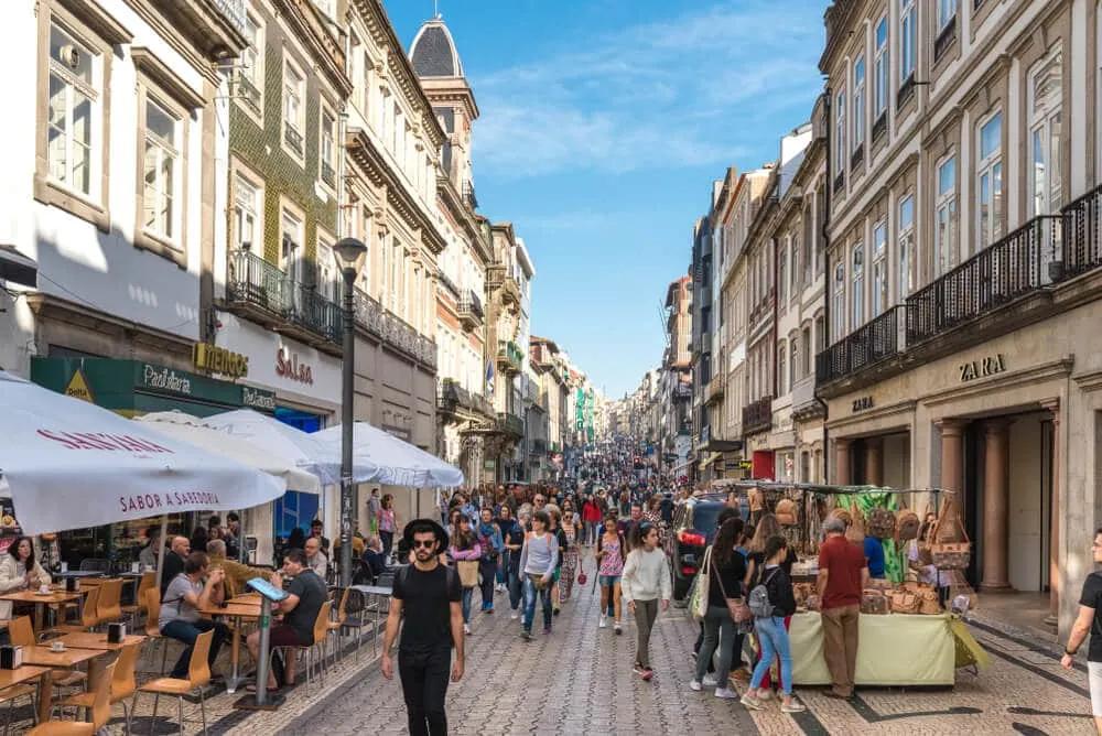 rua de santa catarina no porto