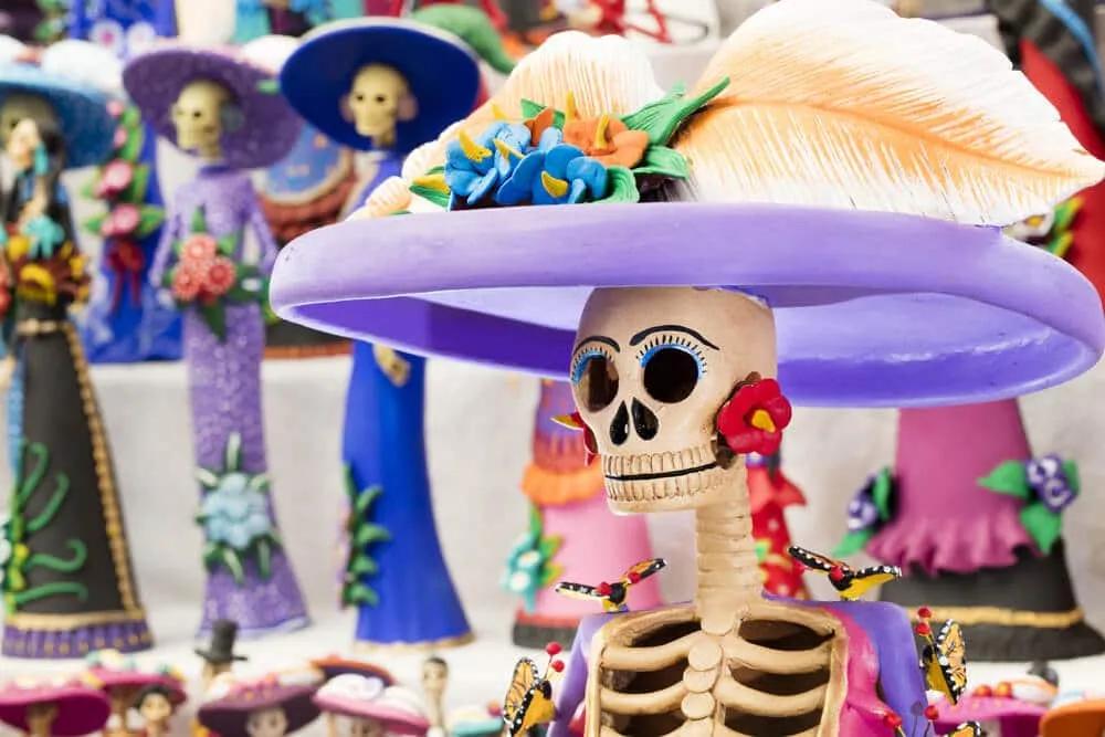 típica catrina mexicana