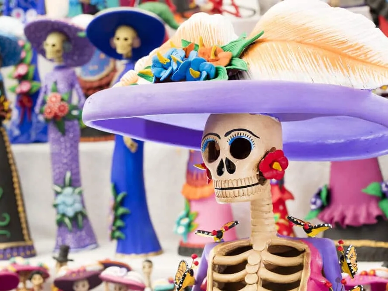típica catrina mexicana