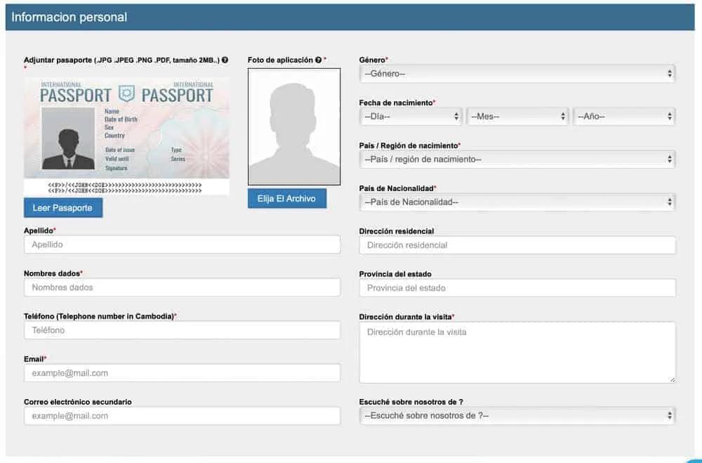 como obter o visto para o camboja