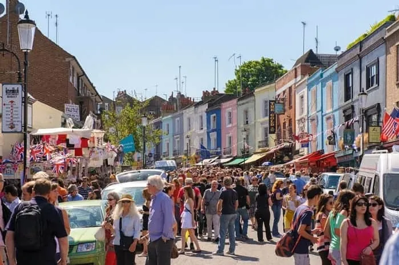 rua de portobello em londres