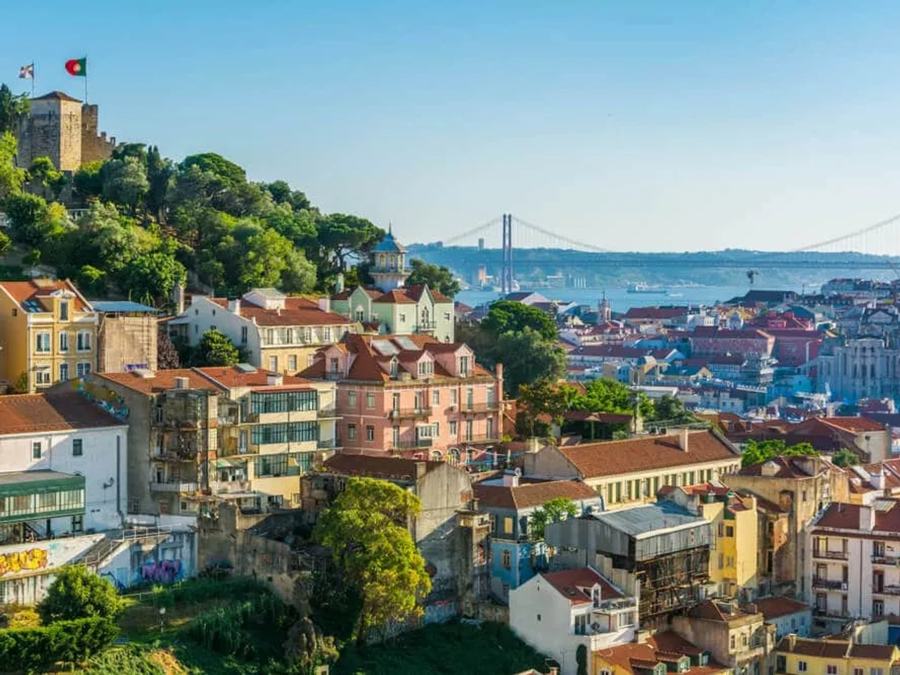 lisboa desde o miradouro da graça
