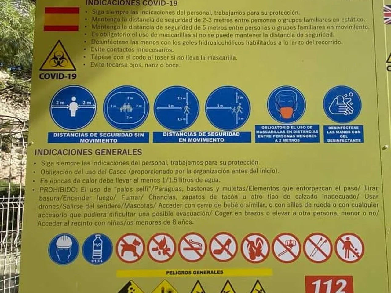 Caminito del Rey y Coronavirus