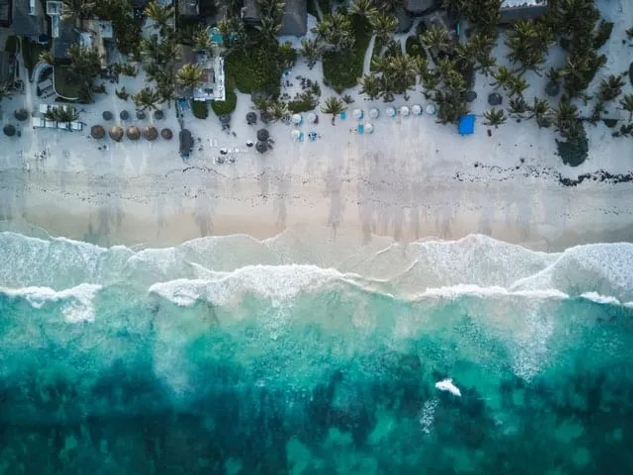 praia em tulum no mexico