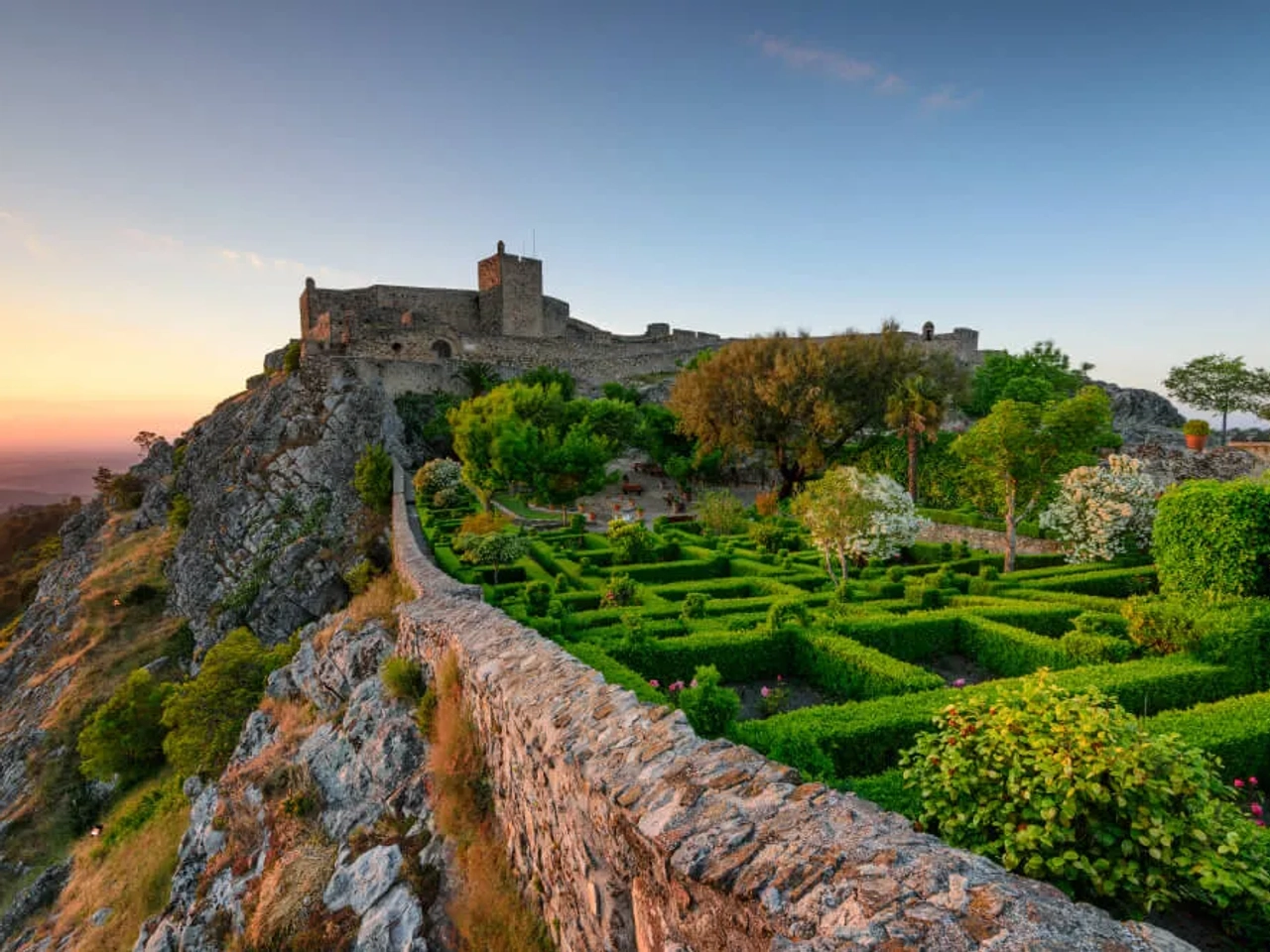 castelo de marvao ao por do sol