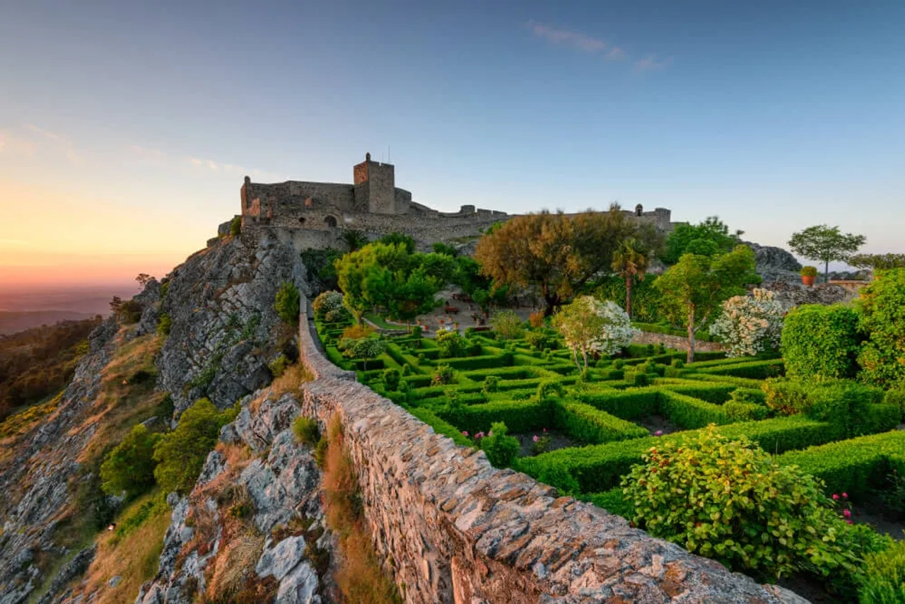 castelo de marvao ao por do sol