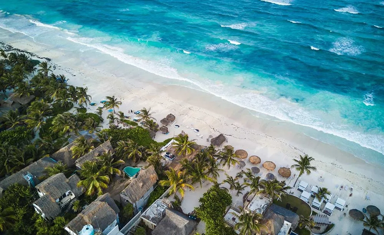 praia no méxico