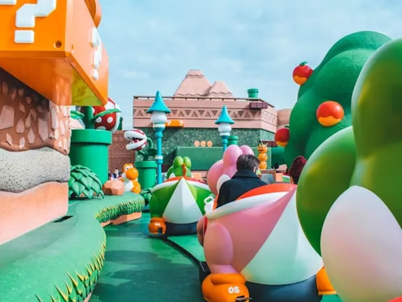 carrossel na nintendo world no japao