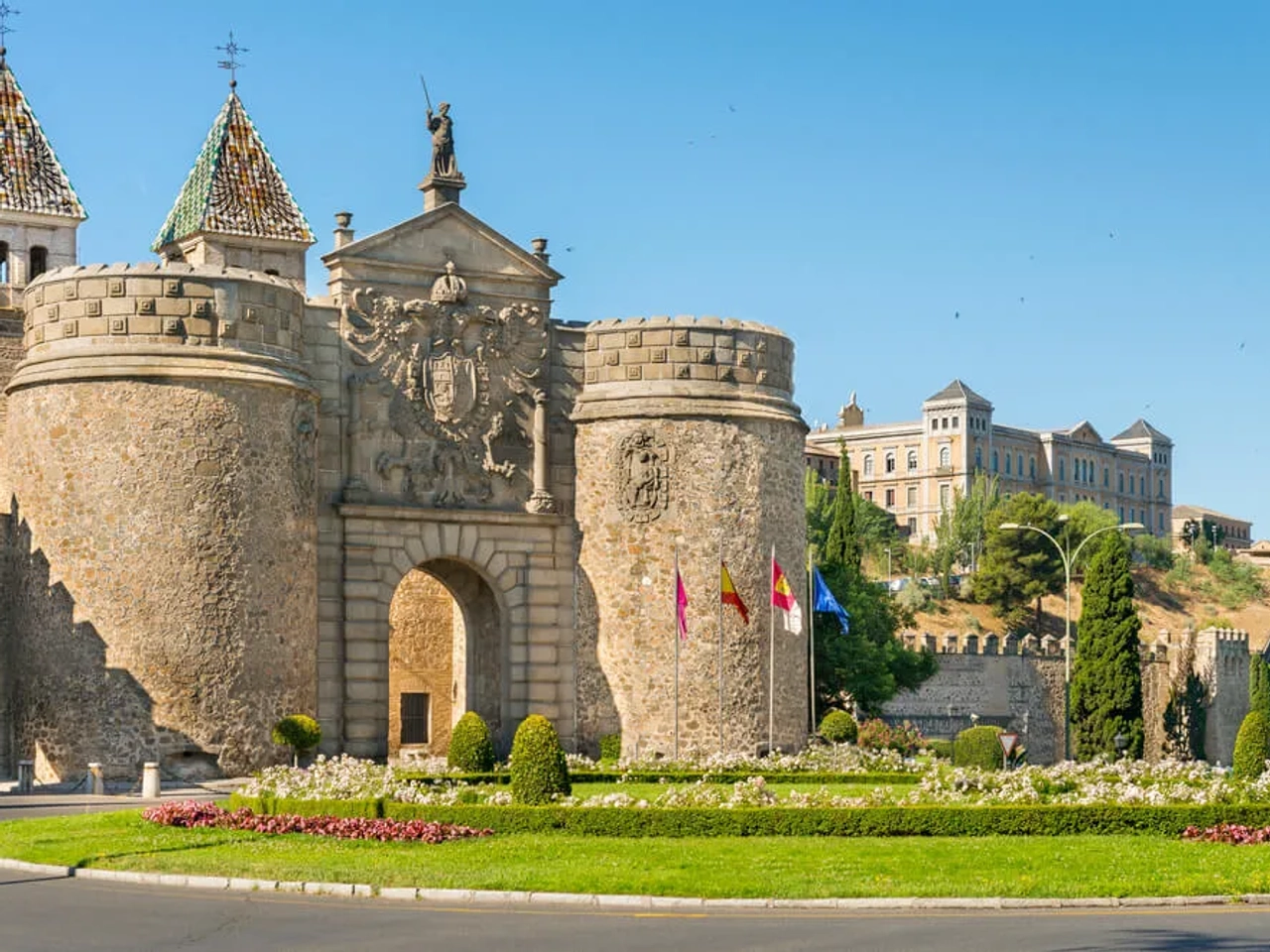 fachada exterior da porta de bisagra uma das entradas de toledo