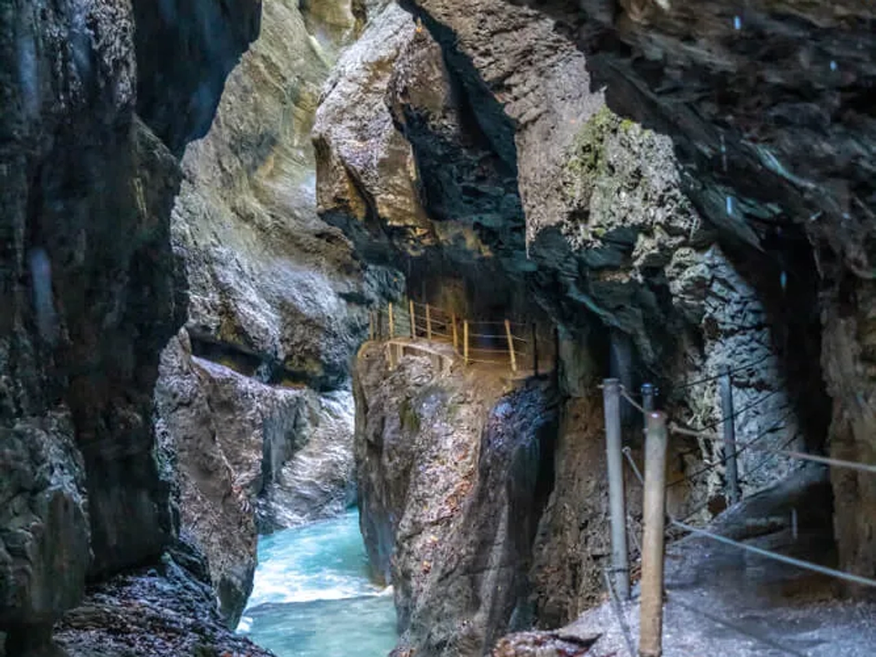 vistas do canhao de partnachklamm