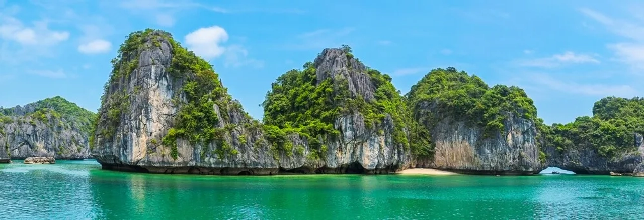 panoramica da baia de halong no vietname