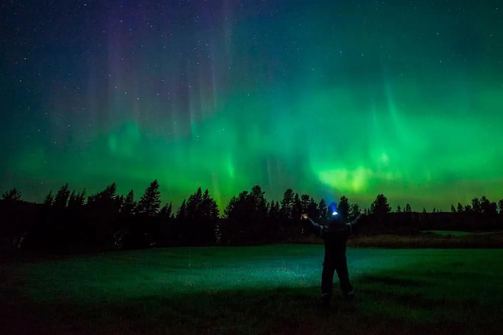 Auroras boreales en Suecia