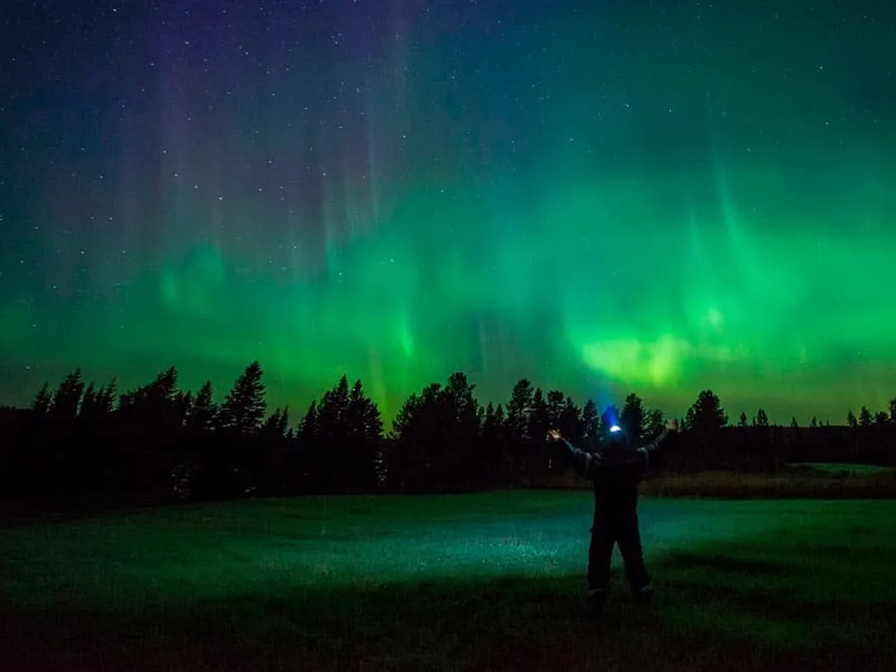 Auroras boreales en Suecia