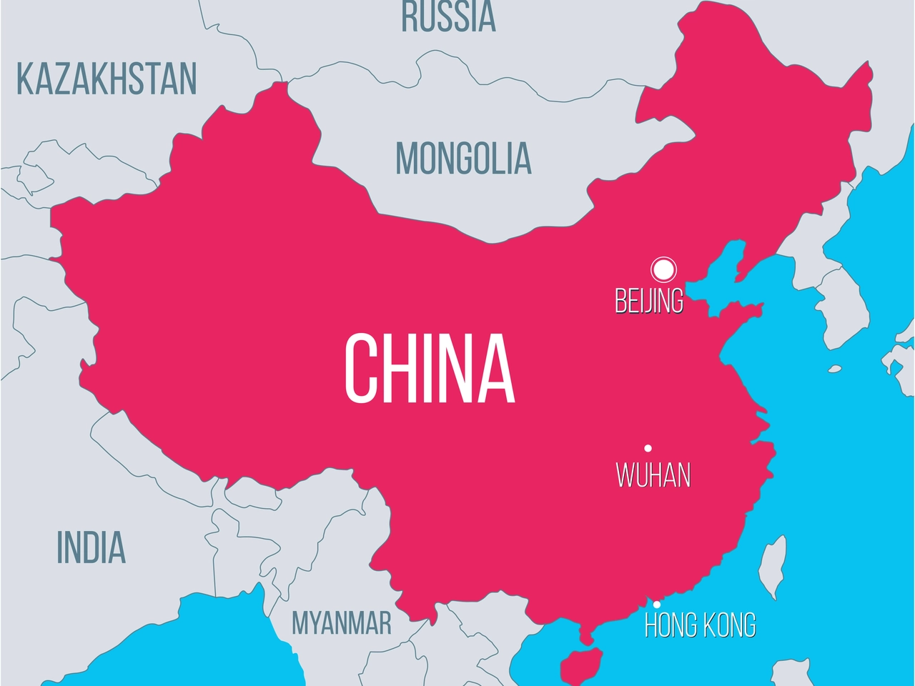 mapa da china com provincia de wuhan