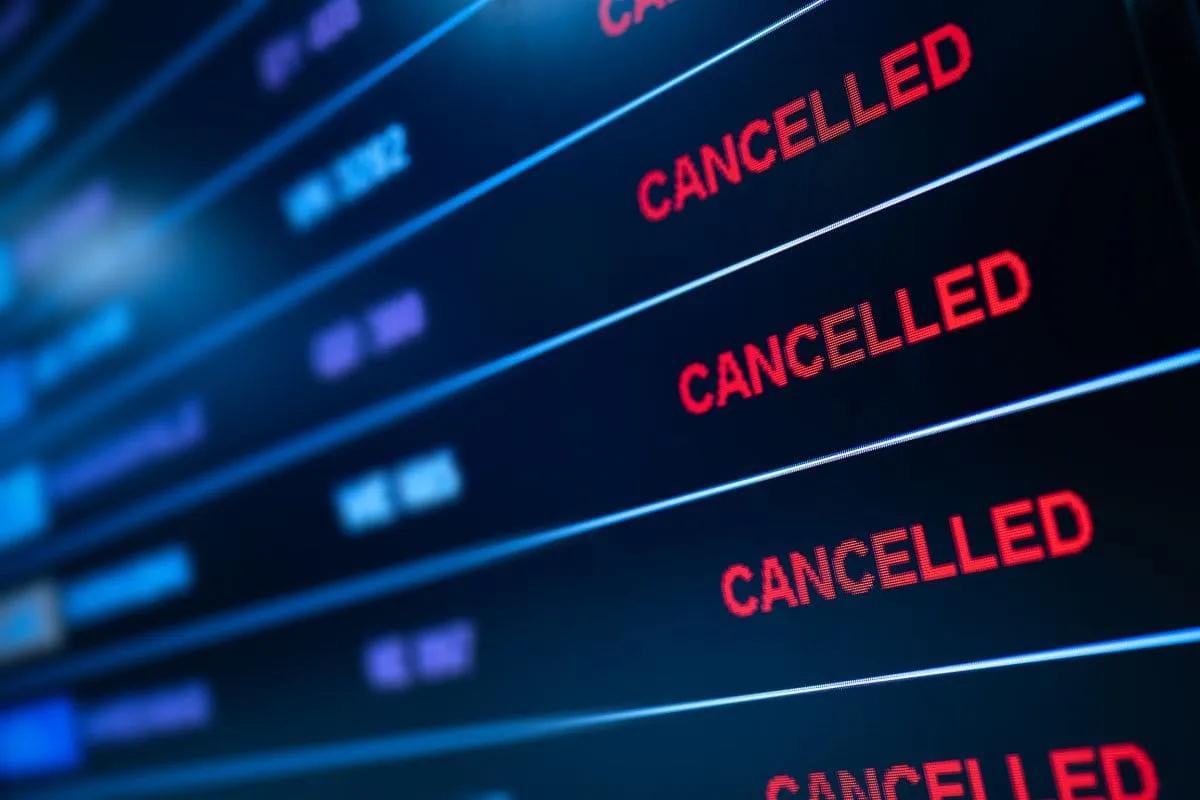 cancelación de viaje