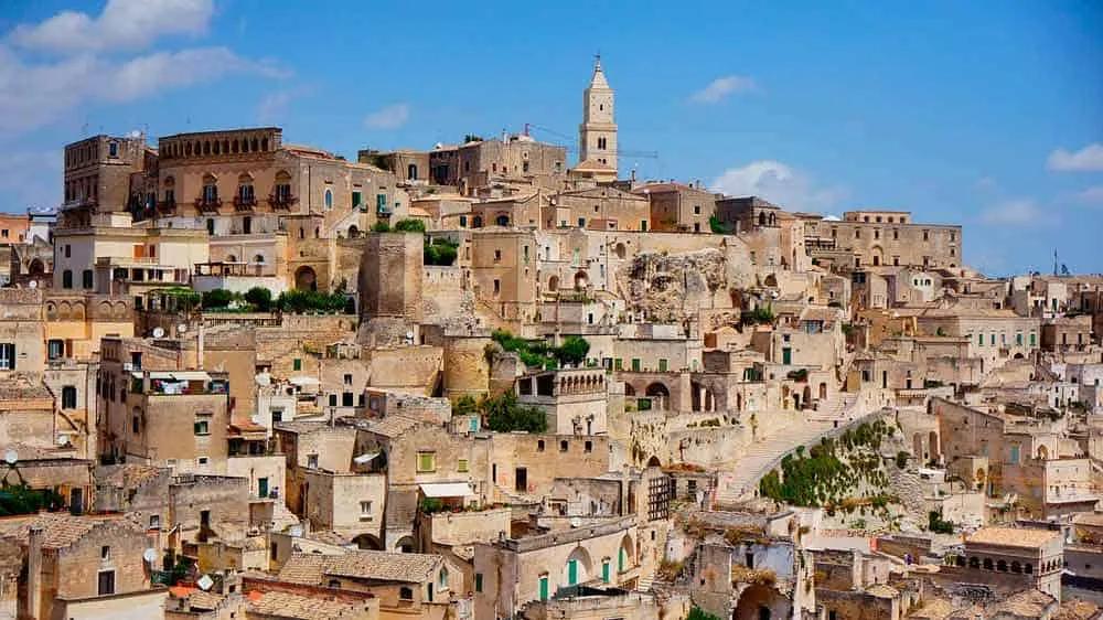 Caminar por las calles de Matera