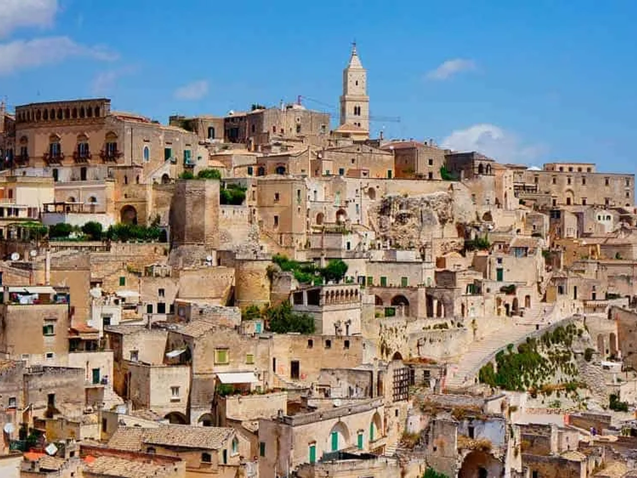 Caminar por las calles de Matera