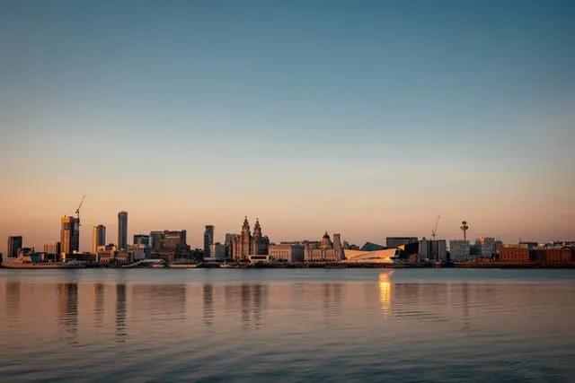 vista panorâmica de Liverpool no Reino Unido