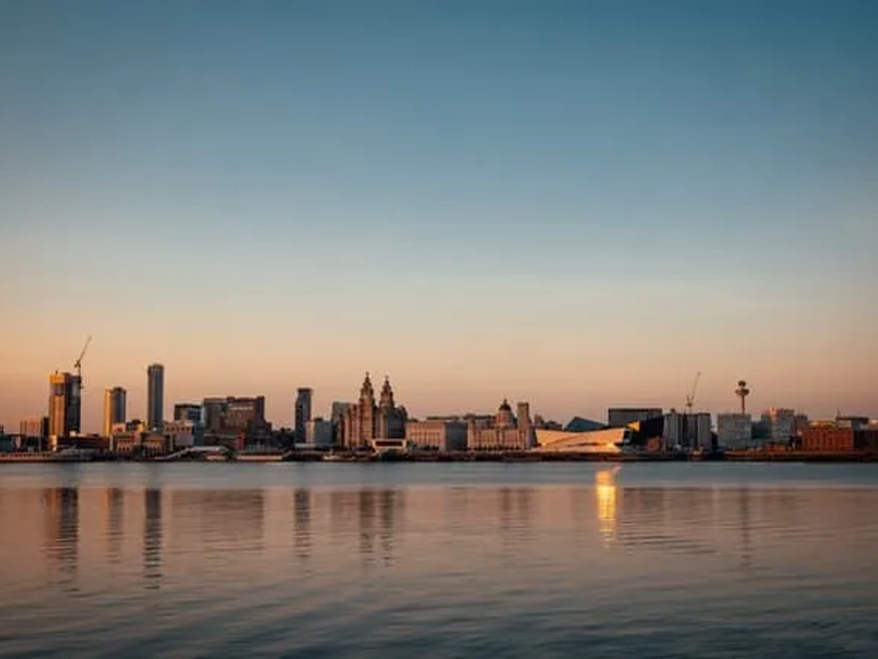 vista panorâmica de Liverpool no Reino Unido