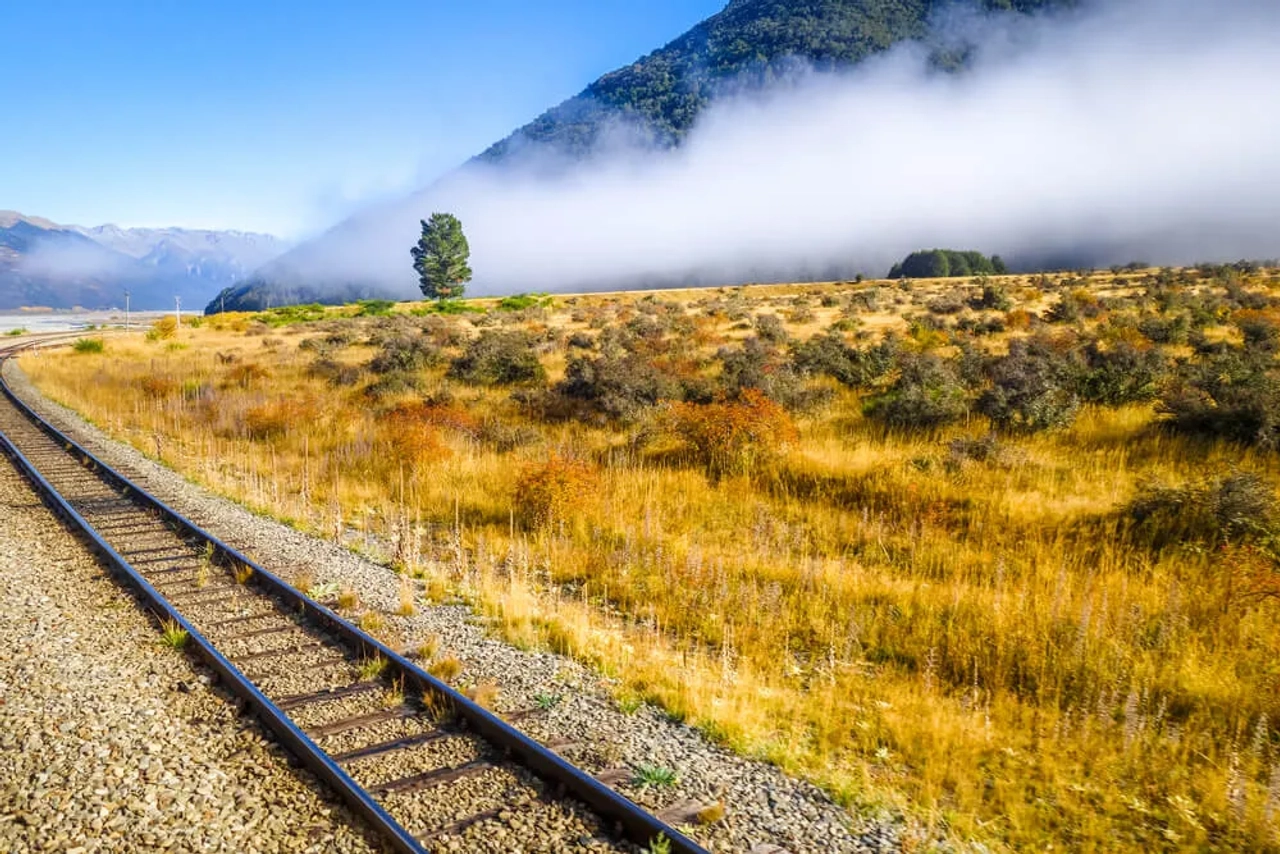 comboio tranzalpine na nova zelandia