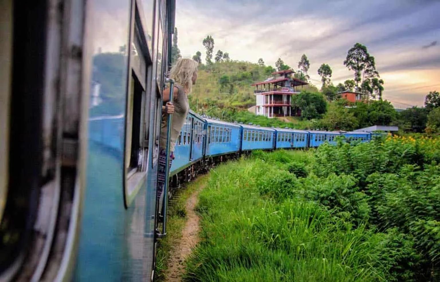 recorrido en tren por Sri Lanka