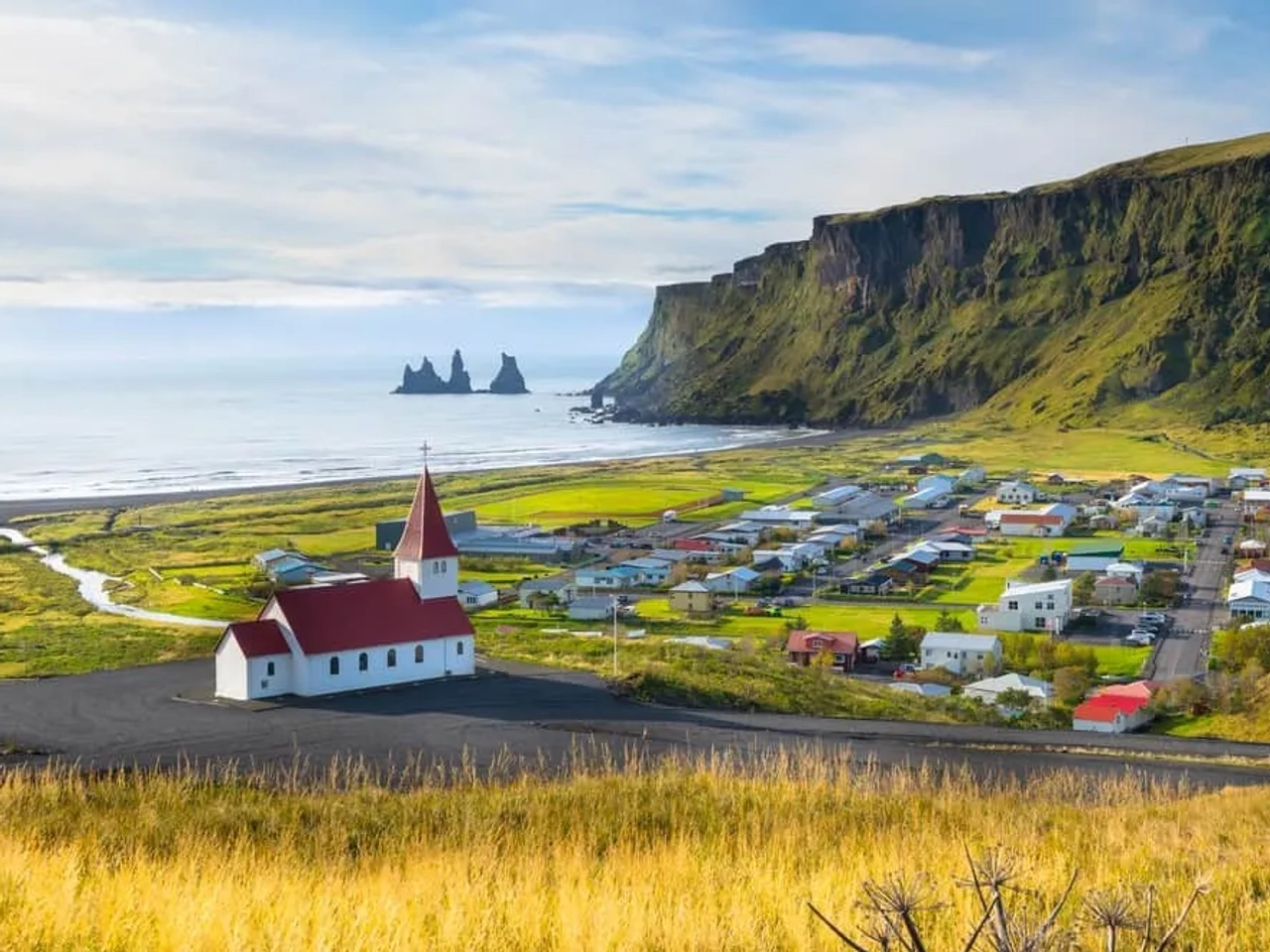Acantilados y playa de Vik