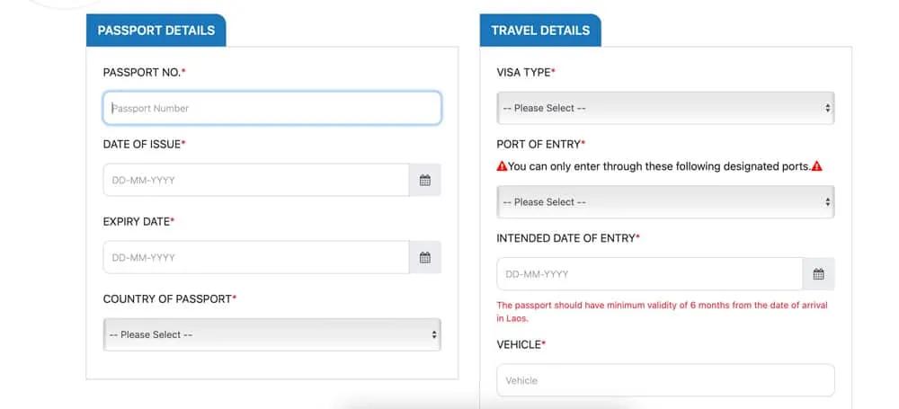 solicitar la eVisa para viajar a Laos