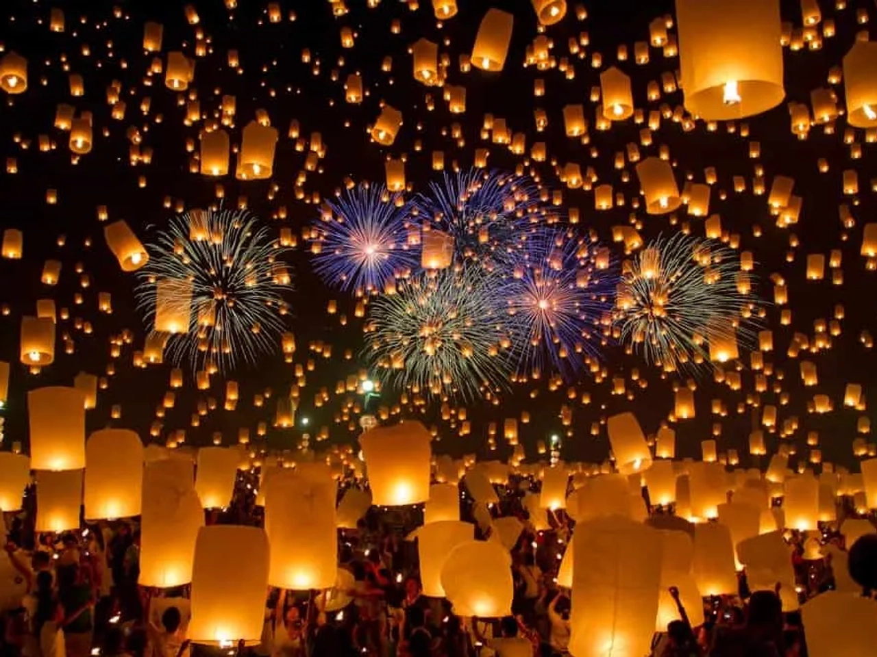Loy Kratong en Chiang Mai
