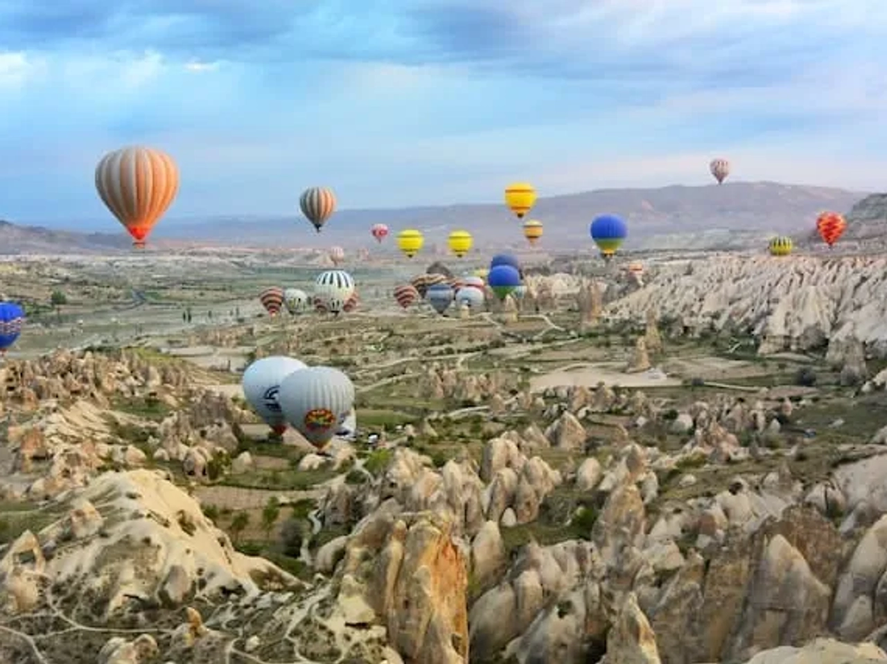 balões de ar quente na Turquia