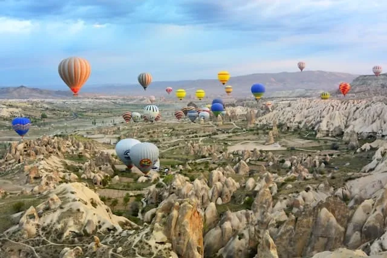 balões de ar quente na Turquia
