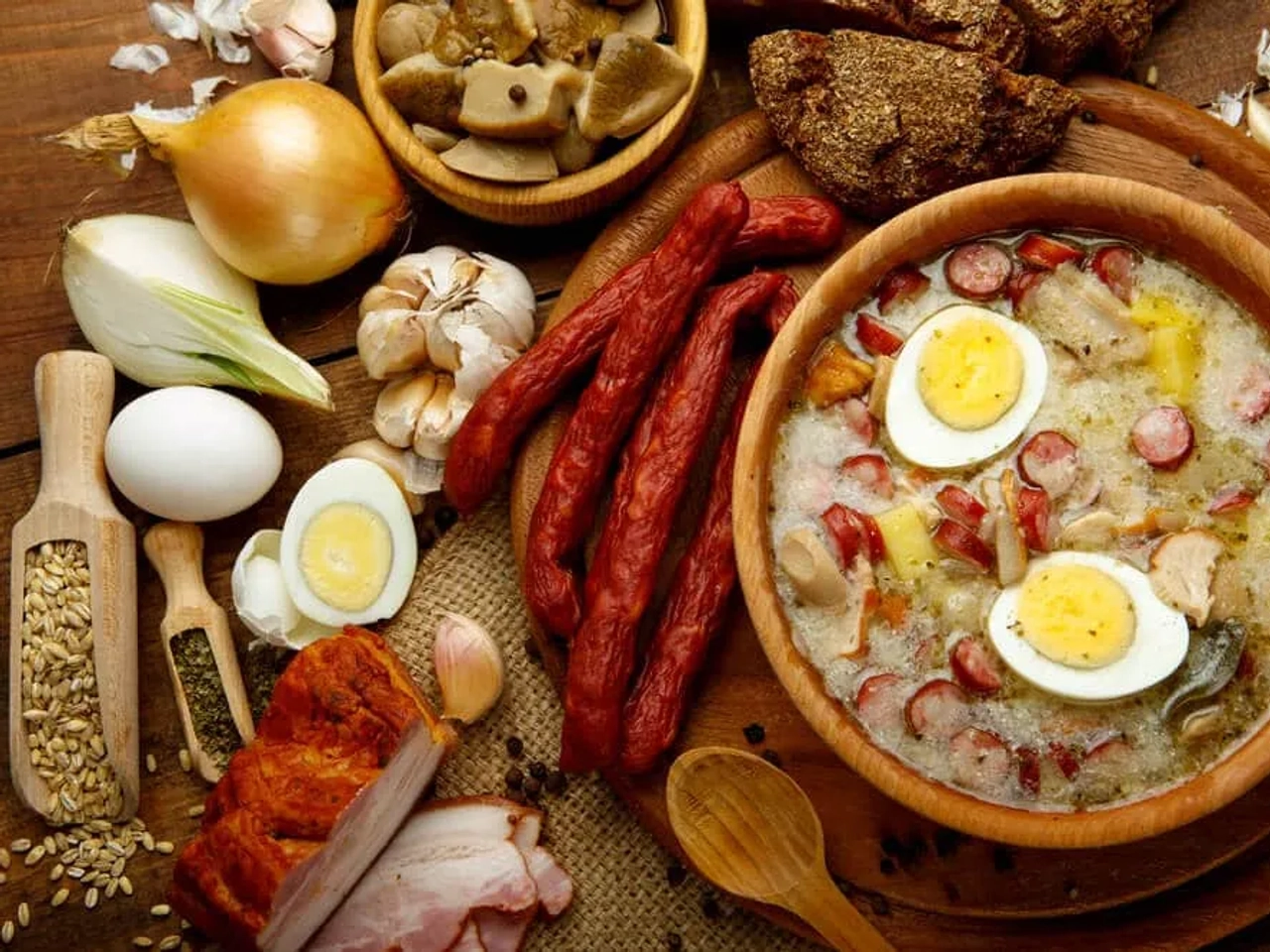 prato de zurek, sopa tradicional polaca