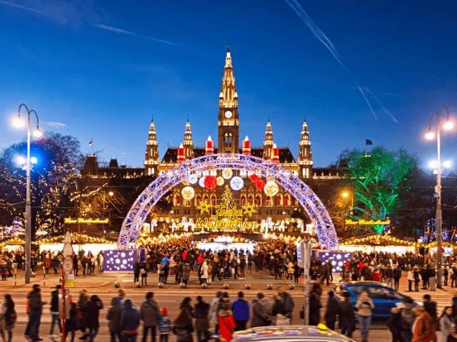 mercado de natal em viena na austria