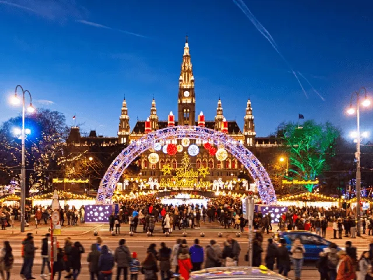 mercado de natal em viena na austria