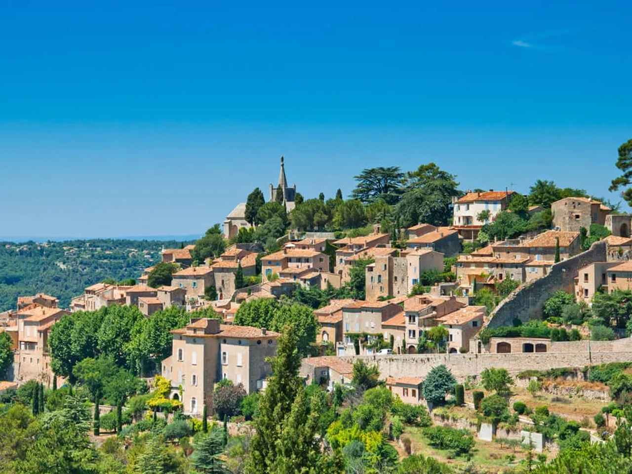 vista panoramica da vila de bonnieux