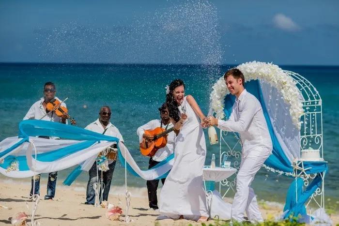 Boda en el caribe