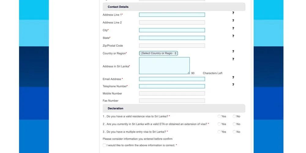 visa on arrival Sri Lanka