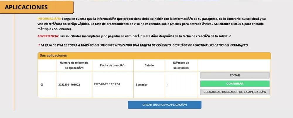 precio de la visa egipcia