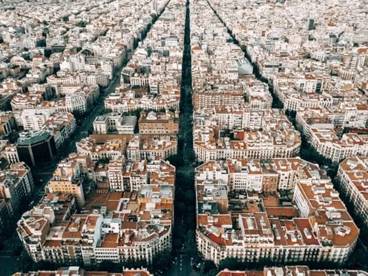 vista aérea de barcelona