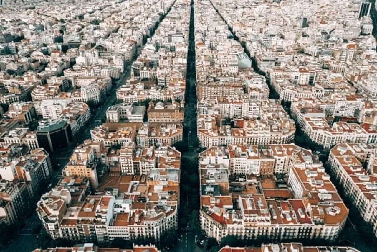 vista aérea de barcelona