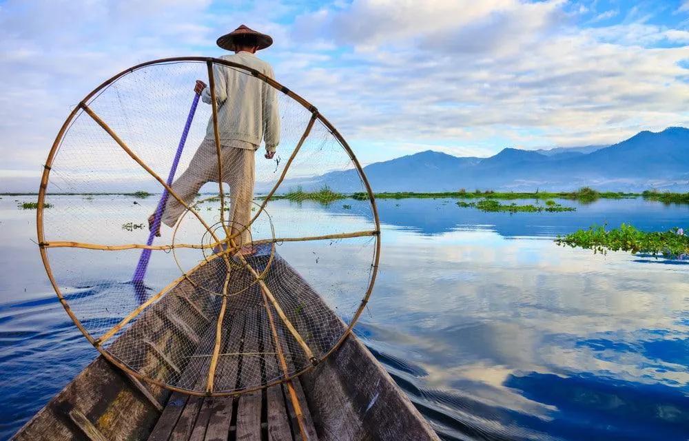 lago inle en la ruta por Myanamar de 2 semanas