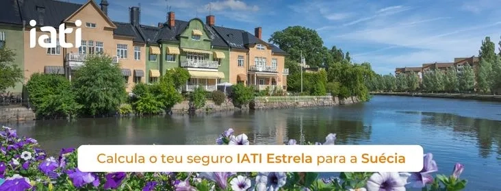 "Calcule seu seguro de viagem IATI para a Suécia agora!"