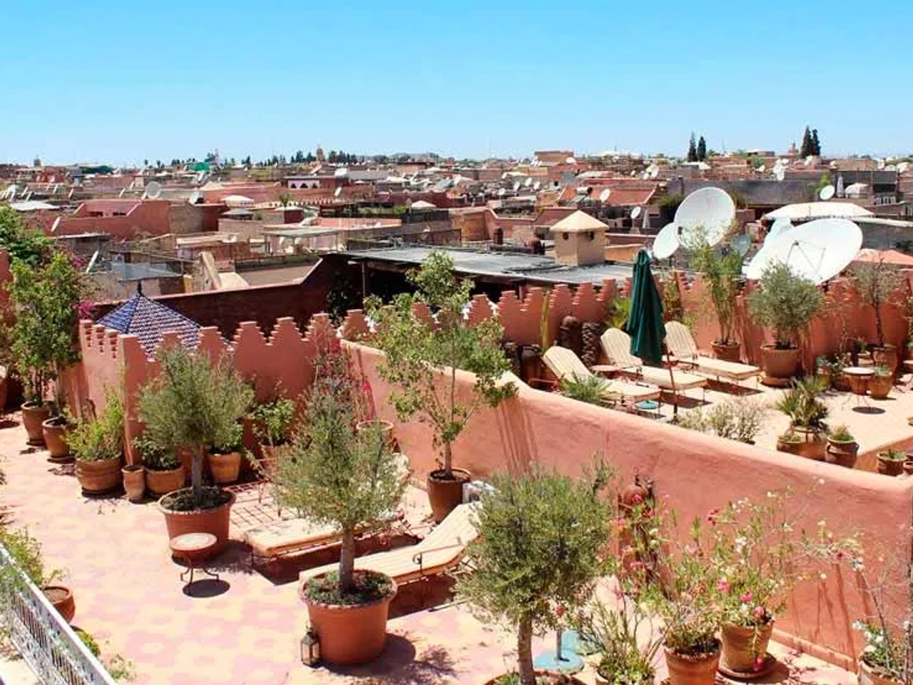 Relajarte en un riad y un hamman